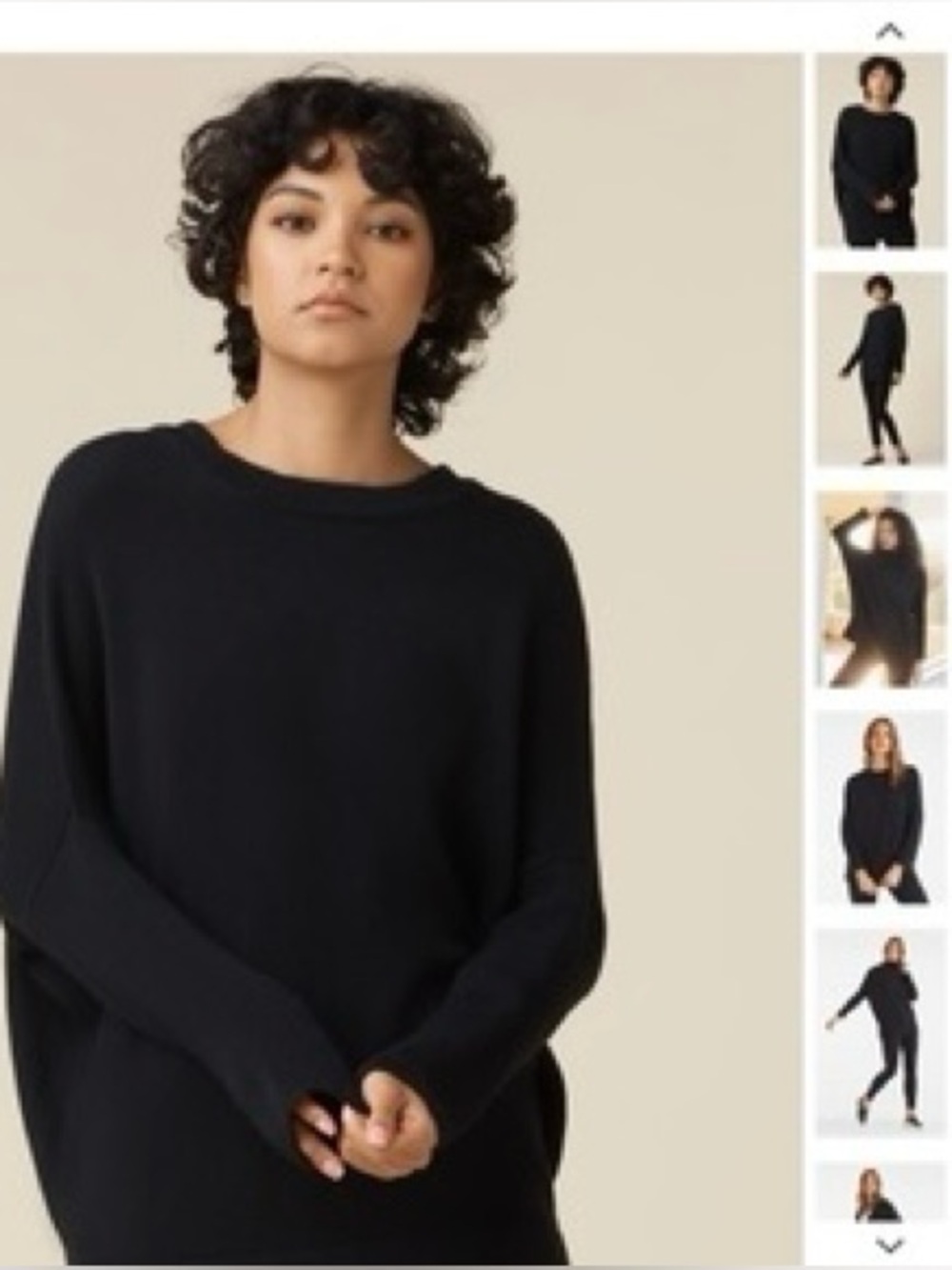 VETTA The Oversized Sweater S / Black